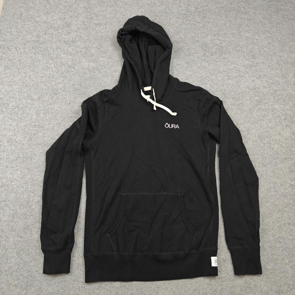 Reigning Champ Hoodie Womens Medium Black Pullover Fleece Hooded Pockets